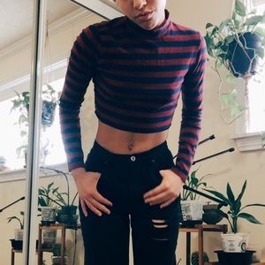 Crop top turtle neck